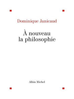 cover image of A nouveau la philosophie